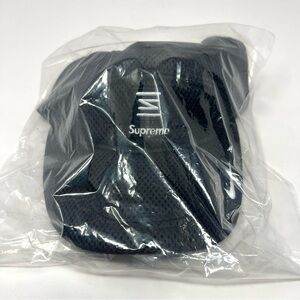 Nike Shox x Supreme Running Hat SS22 Black Mesh Dri-Fit Strapback Brand New NWT